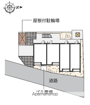 クレイノ落合[1K/20.62m2]の配置図