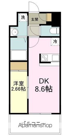 アルティザ仙台花京院の間取り写真