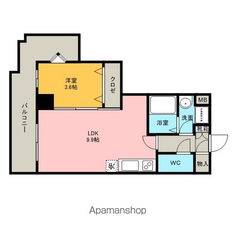 【福岡市博多区吉塚のマンションの間取り】