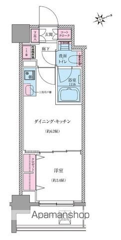 クレヴィアリグゼ世田谷松陰神社前の間取り