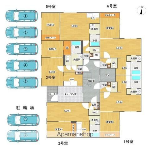 KING HOUSE KANJYODORI HIGASHI(キンの内装写真
