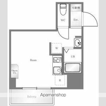 ダイアパレス幡ヶ谷第２[1R/19m2]の間取図