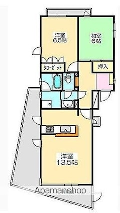 ラフォーレ石清尾[2LDK/70.97m2]の間取図