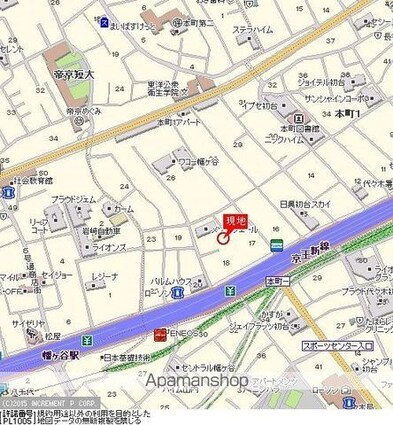 ペガサスマンション渋谷本町第１[1R/15.71m2]の周辺