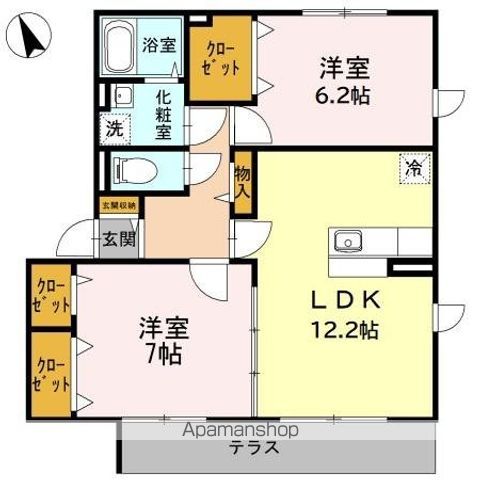 プレミールASO I C棟の間取り写真