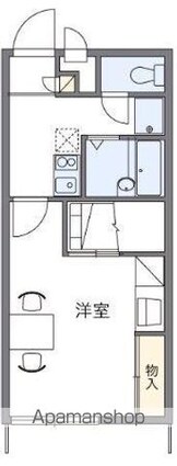レオパレスメゾン・ド・ボヌール[1K/23.18m2]の間取図