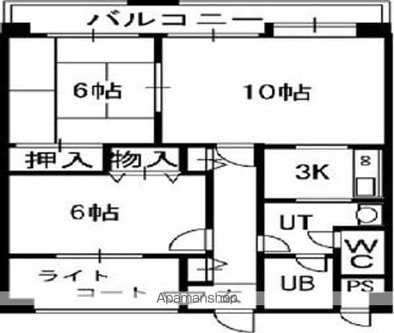 TOAマンションの間取り写真