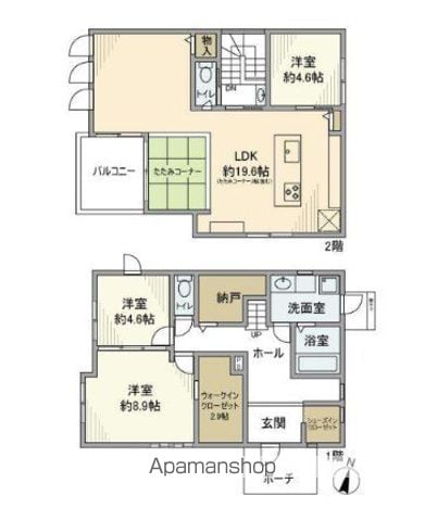 城山台8丁目戸建の間取り写真