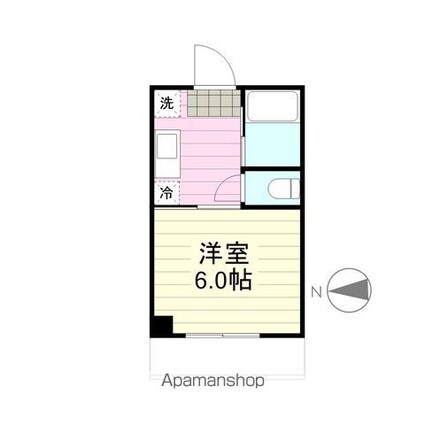 チバハイツ[1K/22m2]の間取図