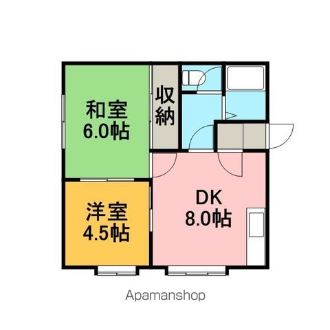 秀ハイツの間取り写真