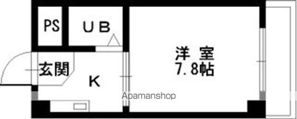 スタンドアップ和歌山[1K/20m2]の間取図