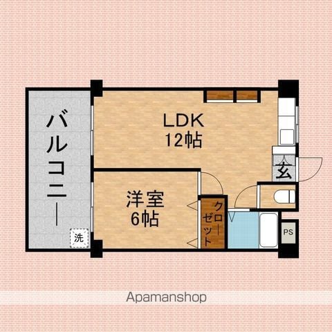 正興鶴瀬駅前マンションの間取り写真