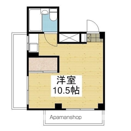 シャルマンⅡ[1R/28m2]の間取図
