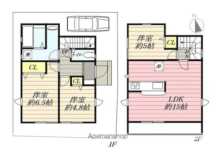 東京都練馬区大泉学園町８丁目[3LDK/74.52m2]の間取図