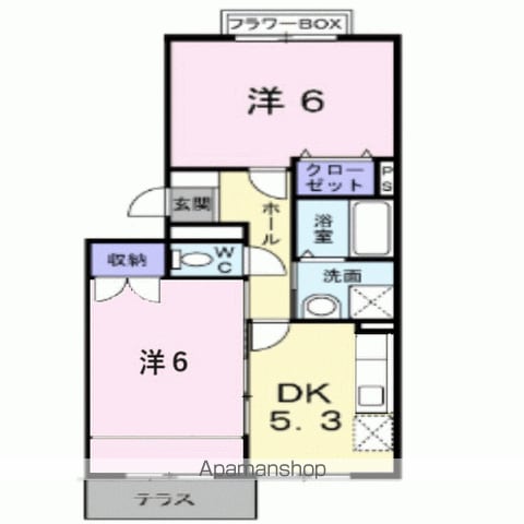 サニーヒルズAの間取り写真