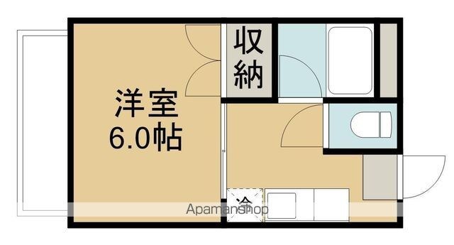 セリタコーポ[1K/20.88m2]の間取図