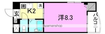 メゾン・ケイ[1K/24.17m2]の間取図