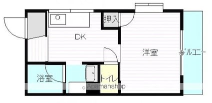 エム・シービル[1DK/29.64m2]の間取図