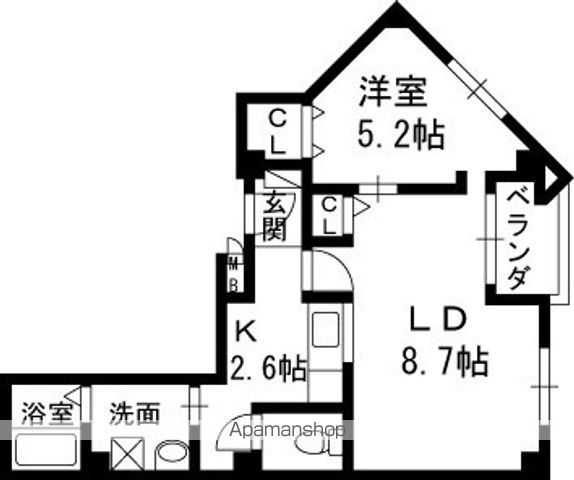 アーカンシェル東寝屋川の間取り写真