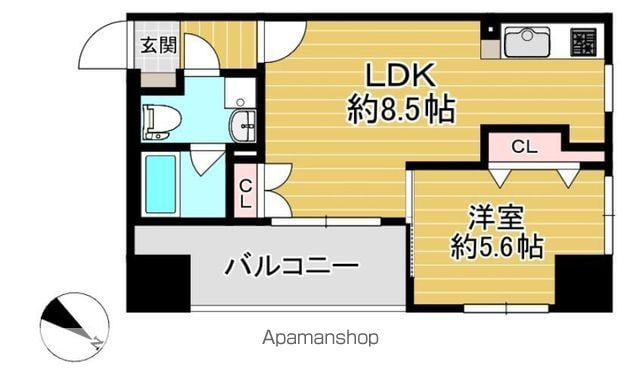 エフパルク県庁前の間取り写真
