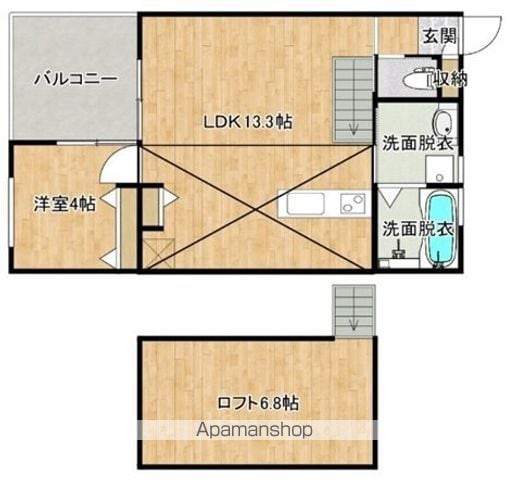 PALAZZO B棟の間取り写真