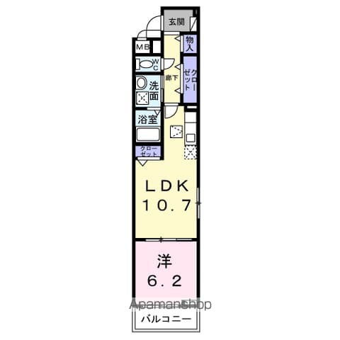 コートヤードⅢ番館の間取り