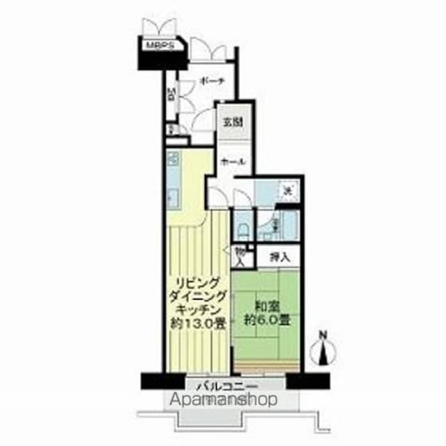 光が丘パークタウン四季の香弐番街[1LDK/50.35m2]の間取図