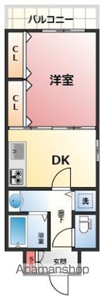 ＣＵＢＩＣＬＥ・Ｆ[1DK/35.15m2]の間取図