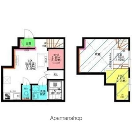 愛知県名古屋市北区城東町３丁目[1LDK/27.2m2]の間取図