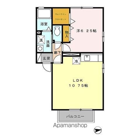 ウィルモア島崎 A棟の間取り写真