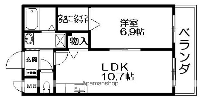アースマーシマンションIIの間取り写真