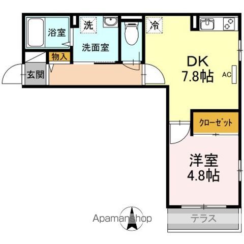 【ＤーＲＯＯＭ殿町の間取り】