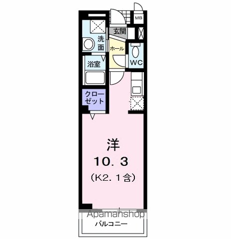 【立川市柏町のマンションの間取り】