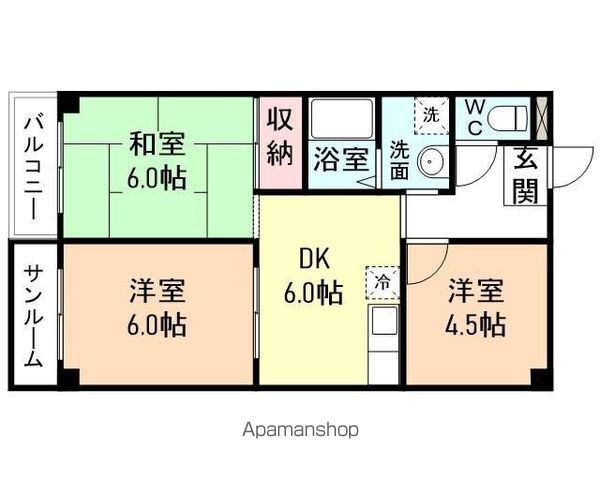 グリーンハイツの間取り写真