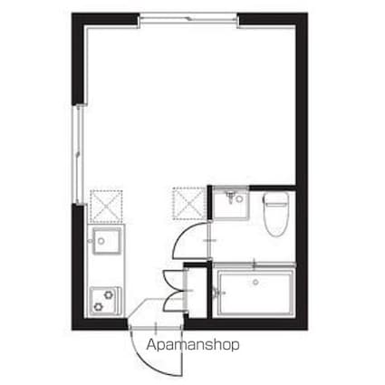 ナイスリッジ野方[1R/17.64m2]の間取図
