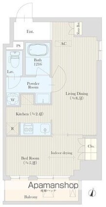 ＨＩＲＯＯ　ＶＩＬＬＡＧＥ[1LDK/36.94m2]の間取図