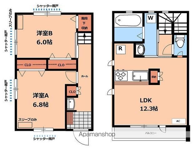 【ＲＡＴＩＯの間取り】