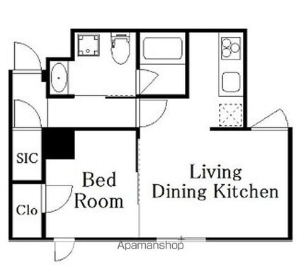 Ｄｅｃｏｒ　Ｂｌｏｃｃｏ　Ｏｙａｍａ　Ｄｕｅ[1LDK/40.84m2]の間取図