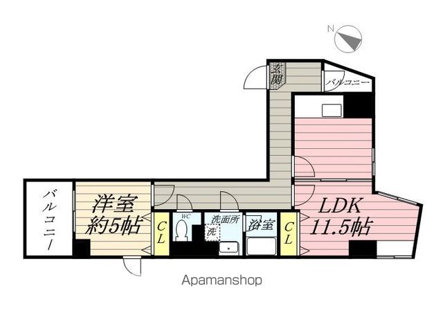 ソレイユ駒沢の間取り