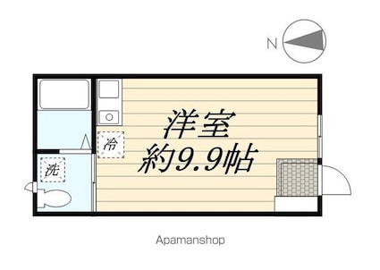 東京都国立市西３丁目[1R/21.56m2]の間取図