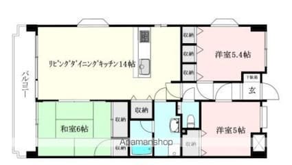 サンスターレ安城寺[3LDK/70.2m2]の間取図