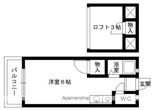 【ラセーヌ松香台Ｂの間取り】