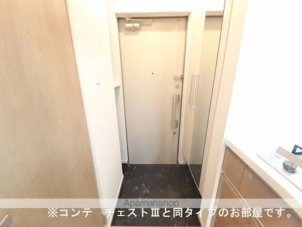 ジュネス　エアリー[1K/28.87m2]の玄関