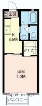リヴェールＧ[1K/28.21m2]の間取図