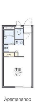 レオパレスａｐｒｉｌｅ[1K/20.28m2]の間取図