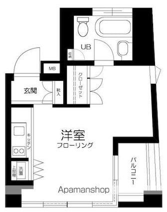 東京都練馬区石神井町４丁目[1R/30.92m2]の間取図