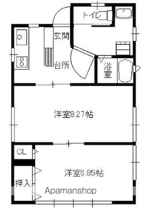 メゾン外崎２[2K/46.91m2]の間取図
