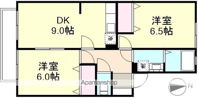 リヴェール新倉敷A棟の間取り写真
