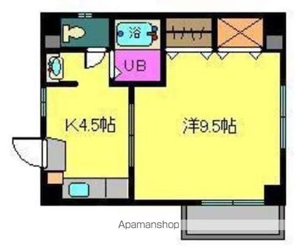 アルバコート[1K/31.18m2]の間取図