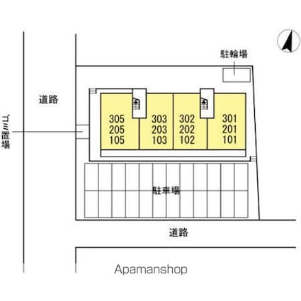 ウエスト　ヴィレッジⅢ[3LDK/67.53m2]の配置図